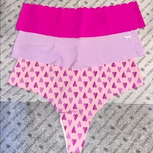 PINK Victoria's Secret No Show Thongs